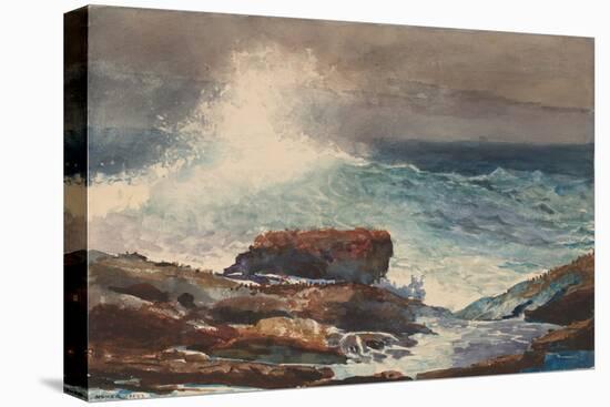 Incoming Tide, Scarboro, Maine, by Winslow Homer, 1883, American painting,-Winslow Homer-Stretched Canvas