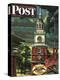 "Independence Hall, Philadelphia, Pa.," Saturday Evening Post Cover, June 2, 1945-Allen Saalburg-Premier Image Canvas