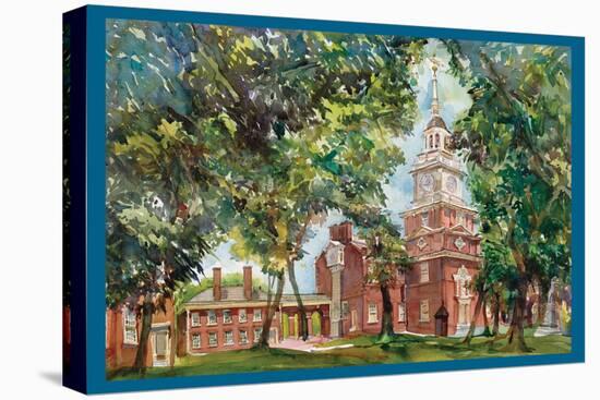 Independence Hall-Noel Miles-Stretched Canvas