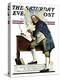 "Independence" or "Ben Franklin" Saturday Evening Post Cover, May 29,1926-Norman Rockwell-Premier Image Canvas