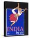 India by Air-Jean Pierre Got-Stretched Canvas