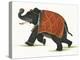 India Elephant II Light Crop-Wild Apple Portfolio-Stretched Canvas