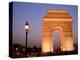 India Gate Illuminated in Evening, New Delhi, India, Asia-null-Premier Image Canvas