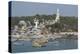 India, Kerala, Malabar Coast, Villanjam, Port view of fishing village with St. Joseph's Shrine.-Cindy Miller Hopkins-Premier Image Canvas