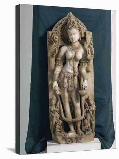 India, Rajasthan, Pali, the Goddess Saraswati, Gahadvala Period-null-Premier Image Canvas