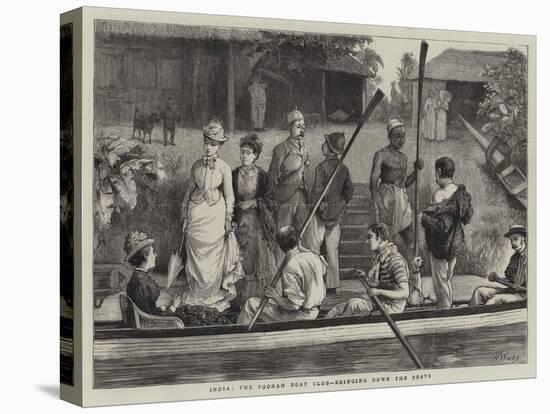 India, the Poonah Boat Club, Bringing Down the Boats-Henry Woods-Premier Image Canvas