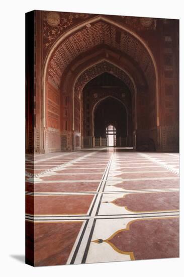 India, Uttar Pradesh, Agra. Archways of the Mosque on the Grounds of the Taj Mahal-Emily Wilson-Premier Image Canvas