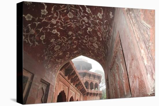 India, Uttar Pradesh, Agra. the Mosque's Arches-Emily Wilson-Premier Image Canvas