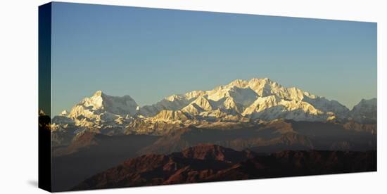 India, West Bengal, Singalila National Park, Sandakfu, Snowcapped Kangchenjunga-Anthony Asael-Premier Image Canvas