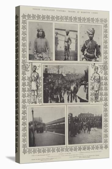 Indian Coronation Visitors, Troops at Hampton Court-null-Premier Image Canvas