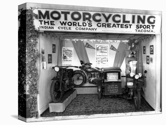 Indian Cycle Co. Booth at Puyallup Fair, 1927-Chapin Bowen-Premier Image Canvas