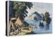 Indian Encampment on the St. Lawrence-Currier & Ives-Premier Image Canvas