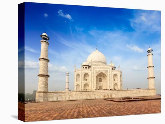 Indian Famous Landmark - India Travel Background Taj Mahal. Agra, Uttar Pradesh, India-f9photos-Premier Image Canvas