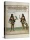 Indian Inhabitants, Watercolor Print, Newport, 1712-null-Premier Image Canvas