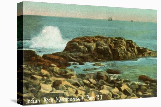 Indian Rock, Narragansett Pier, Rhode Island-null-Stretched Canvas