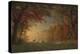 Indian Sunset: Deer by a Lake, c.1880-90-Albert Bierstadt-Premier Image Canvas