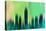 Indianapolis Downtown Skyline-NaxArt-Stretched Canvas