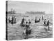 Indians Fishing in the Soo Canal Photograph - Michigan-Lantern Press-Stretched Canvas