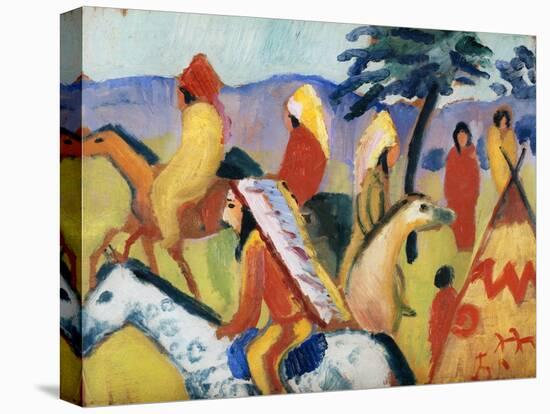 Indians on Horseback. 1911-August Macke-Premier Image Canvas