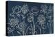 Indigo Floral I-Silvia Vassileva-Stretched Canvas