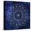 Indigo Mandala 1-Kimberly Allen-Stretched Canvas