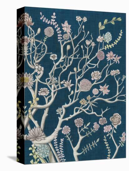 Indigo Night Chinoiserie II-Naomi McCavitt-Stretched Canvas