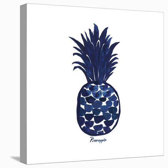 Indigo Pineapple-Aimee Wilson-Stretched Canvas