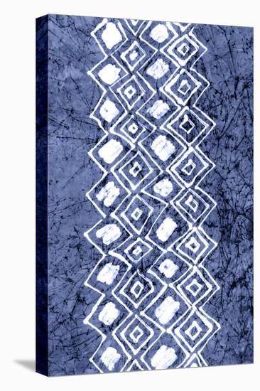 Indigo Primitive Patterns IV-Renee W. Stramel-Stretched Canvas