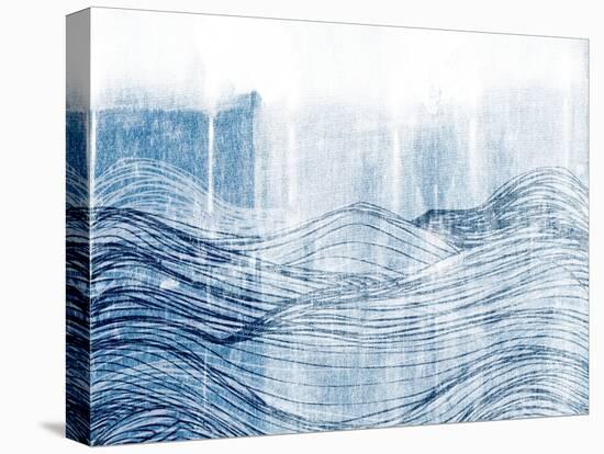 Indigo Waves II-Jarman Fagalde-Stretched Canvas