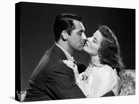 Indiscretions THE PHILADELPHIA STORY by George Cukor with Cary Grant and Katharine Hepburn, 1940 (b-null-Stretched Canvas