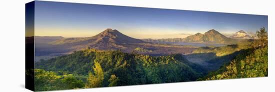 Indonesia, Bali, the Caldera of Gunung Batur Volcano and Danau Batur Lake-Michele Falzone-Premier Image Canvas