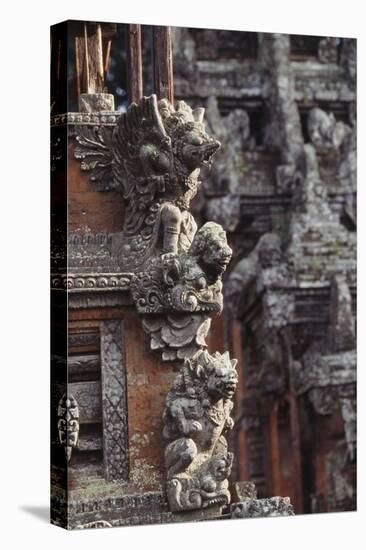 Indonesia, Bali, Ubud, Carvings in Temple in Monkey Forest Sanctuary-Paul Souders-Premier Image Canvas