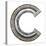 Industrial Metal Alphabet Letter C-donatas1205-Stretched Canvas