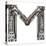 Industrial Metal Alphabet Letter M-donatas1205-Stretched Canvas