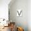 Industrial Metal Alphabet Letter V-donatas1205-Stretched Canvas displayed on a wall