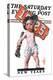 "Industrial New Years Baby with License Plate," Saturday Evening Post Cover, January 3, 1925-Joseph Christian Leyendecker-Premier Image Canvas