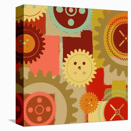 Industrial Ornament I-Yashna-Stretched Canvas