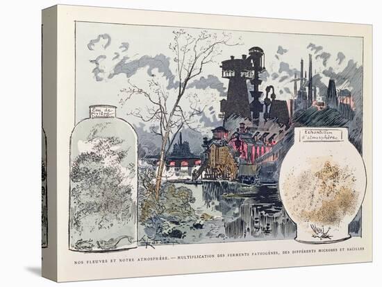 Industrial Pollution, Illustration from 'Le XXeme Siecle, La Vie Electrique', C. 1890-Albert Robida-Premier Image Canvas