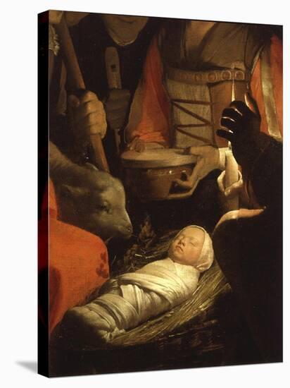 Infant Christ, from The Adoration of the Shepherds-Georges de La Tour-Premier Image Canvas