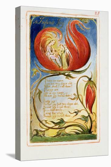 Infant Joy: Plate 25 from Songs of Innocence and of Experience C.1815-26-William Blake-Premier Image Canvas