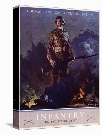 Infantry Recruitment Poster-Jes Schlaikjer-Premier Image Canvas