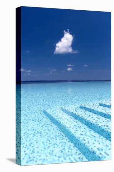 Infinity Pool in the Maldives, Indian Ocean-Sakis Papadopoulos-Premier Image Canvas