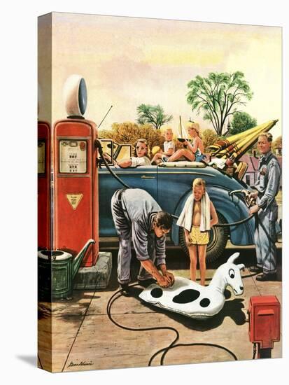"Inflating Beach Toy," August 20, 1949-Stevan Dohanos-Premier Image Canvas