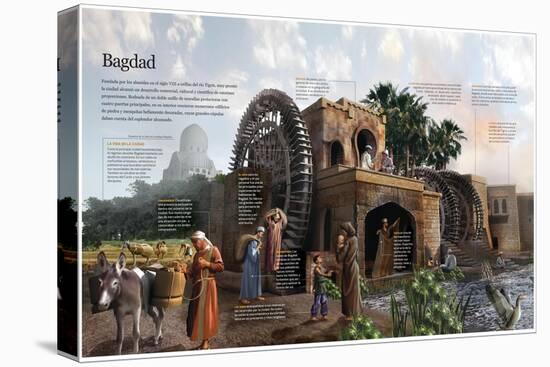 Infografía Sobre La Antigua Ciudad De Bagdad En Su Época Bajo La Dinastía Abásida-null-Premier Image Canvas