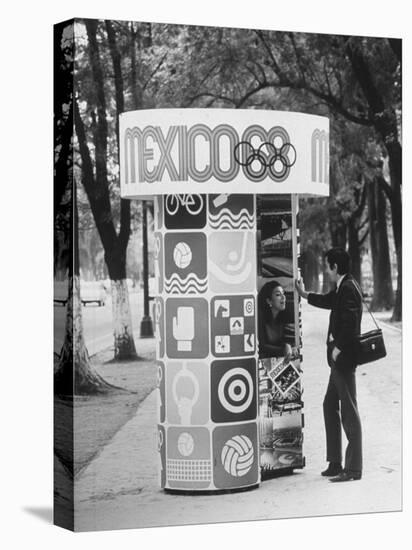 Information Booth for Olympic Games in Mexico City 1968-John Dominis-Premier Image Canvas