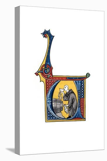Initial Letter U, Early 14th Century-Henry Shaw-Premier Image Canvas