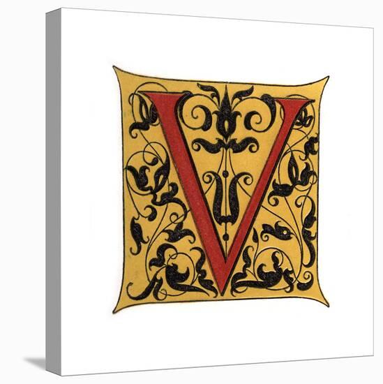 Initial Letter V-Henry Shaw-Premier Image Canvas