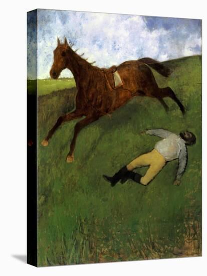 Injured Jockey, 1896-98-Edgar Degas-Premier Image Canvas