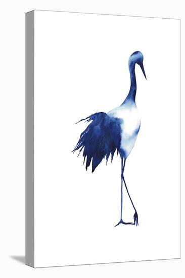 Ink Drop Crane I-Grace Popp-Stretched Canvas