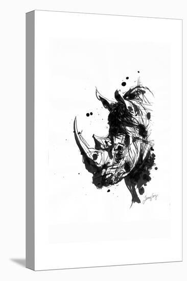 Inked Rhino-James Grey-Premier Image Canvas